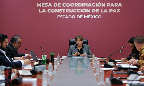 Dirige Delfina Gómez estrategias coordinadas para la construcción de la paz en la entidad