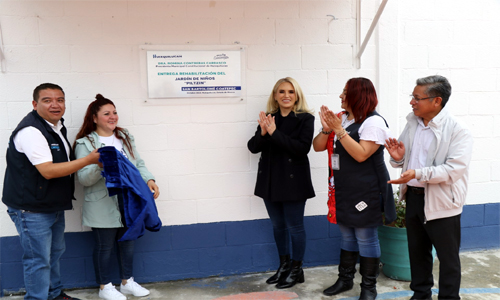 Rehabilita Huixquilucan tres escuelas más con “Acción por la Educación”