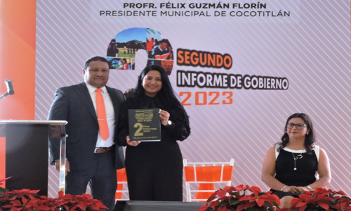 Alcalde Félix Guzmán presentó segundo informe de gobierno