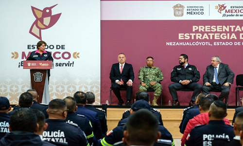 Delfina Gómez presenta la estrategia de seguridad para el Estado de México