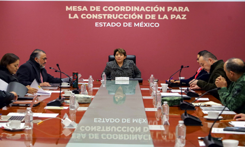 Coordinación entre autoridades, indispensable para consolidar un Estado de México seguro: Delfina Gómez