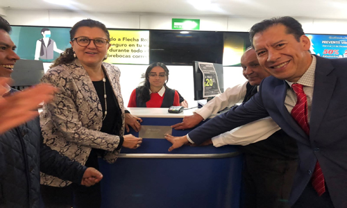 Inauguran señalización Braille en Terminal de Autobuses de Toluca