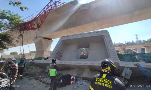 Colapsa estructura del Tren Suburbano México-Toluca; no hay heridos