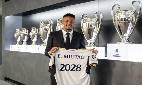 Real Madrid renueva a Eder Militao hasta 2028