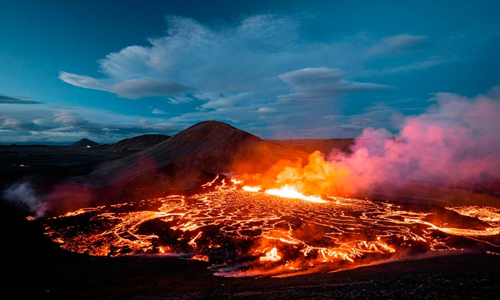 Se abre una nueva fisura eruptiva en Islandia