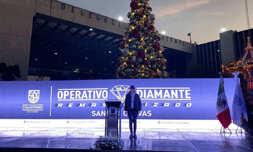 Sandra Cuevas inicia actividades con Operativo Diamante Remasterizado