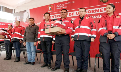 Ayuntamiento de Toluca respalda a Protección Civil y Bomberos