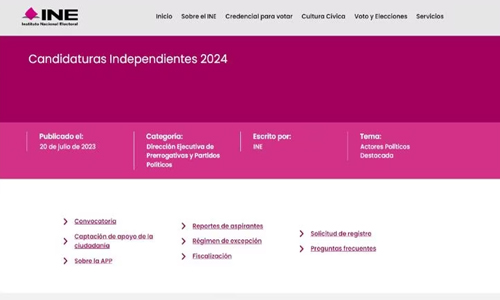 Fallan candidaturas independientes para 2024