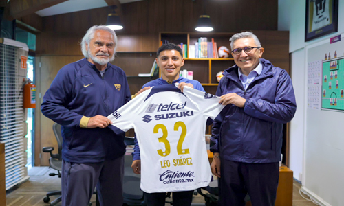Presentan a Leo Suárez como refuerzo de Pumas para el Clausura 2024