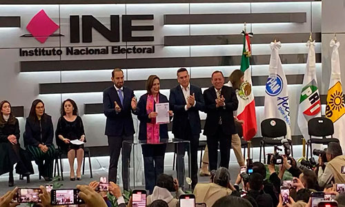 Xóchitl Gálvez se registra como candidata presidencial