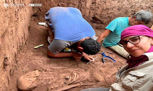 INAH descubre sistema funerario prehispánico en Nayarit