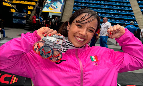 Janeth Gómez conquista tres medallas en Campeonato Panamericano de Halterofilia