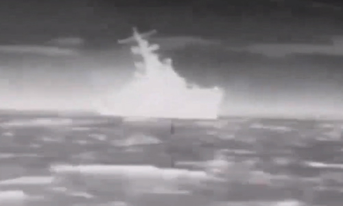 Ucrania hunde buque ruso en el Mar Negro