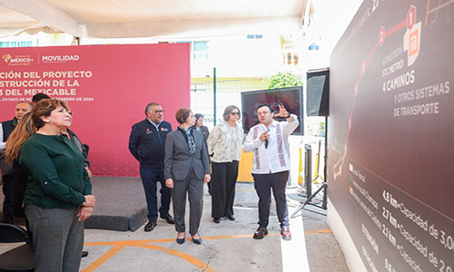 Anuncia Delfina Gómez construcción de Línea 3 del Mexicable en Naucalpan
