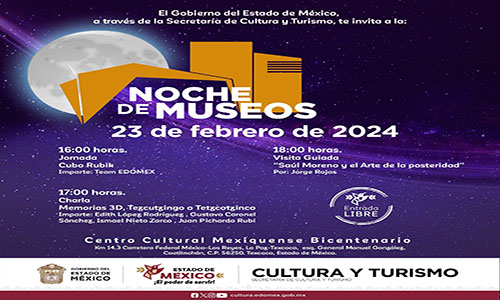 Prepara CCMB en Texcoco, Noche de Museos