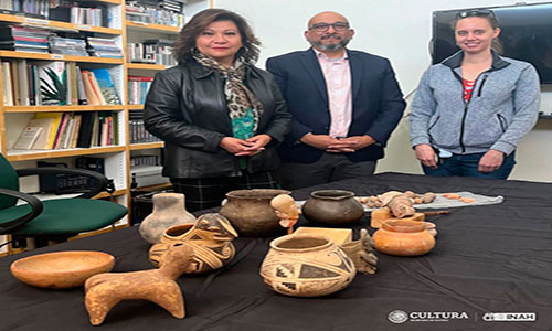 México recibe 41 piezas arqueológicas de Nuevo México