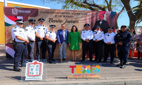 Conmemoran en Texcoco el CCXVIII Aniversario del natalicio de Benito Juárez