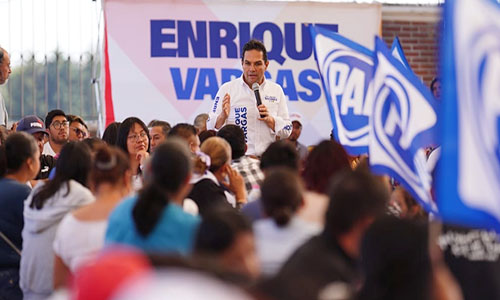 Trabajando en unidad se ganará la elección: Enrique Vargas
