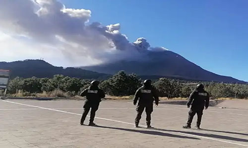 SS mantiene labores de vigilancia en rutas de evacuación en torno al Popocatépetl