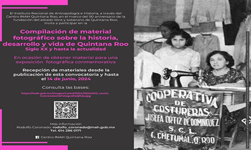 INAH convoca a compartir fotografías históricas para celebrar 50 años de la fundación de Quintana Roo