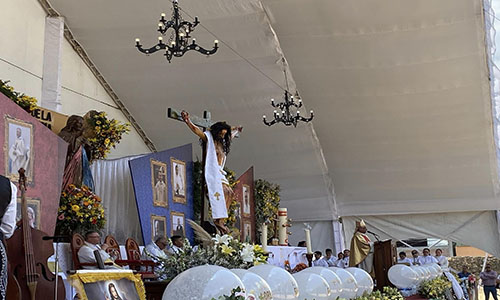 En Tenango del Aire más de veinte mil visitantes llegaron al Santuario del Señor de la Misericordia