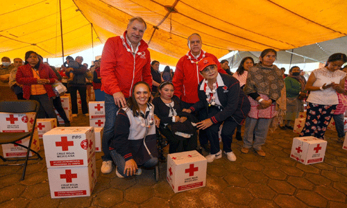 Lleva Cruz Roja Mexicana ayuda humanitaria a la comunidad otomí de YüHü