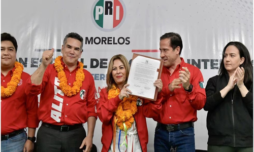 Lucía Meza oficialmente precandidata del PRI a la gubernatura de Morelos