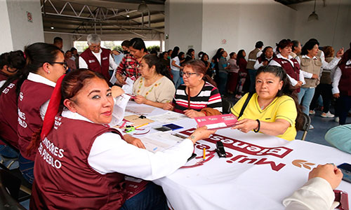 650 mil mexiquenses están inscritas en el programa Mujeres con Bienestar