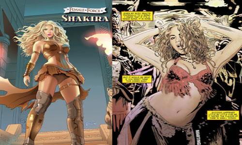 Shakira inmortalizada en un cómic