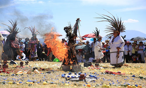 Inicia edición XXXVll del Festival del Quinto Sol en Zona Arqueológica de Huamango