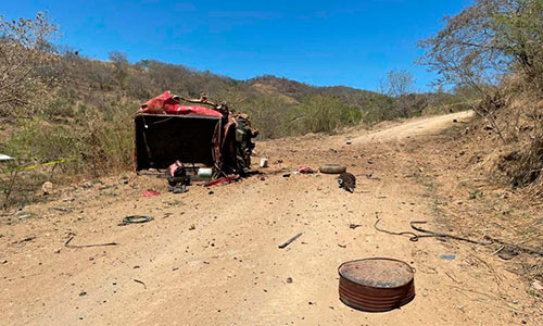 Jornaleros muertos tras explosión de mina terrestre en Tumbiscatío, Michoacán