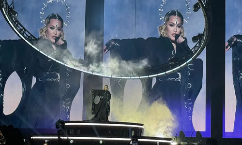 Madonna subió al escenario del Palacio de los Deportes