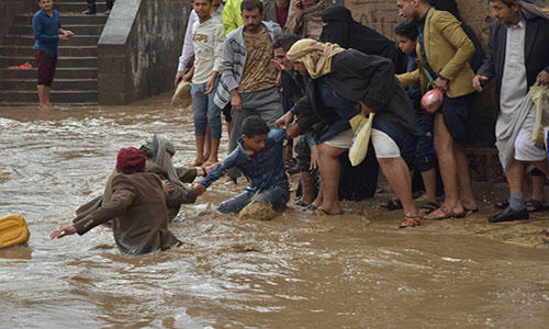 Inundaciones afectan Yemen