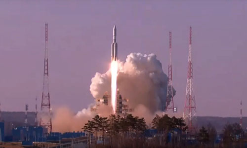 Lanzamiento del cohete pesado ruso Angará-A5