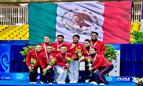 Gimnasia aeróbica mexicana destaca en el Pacific Rim Championships