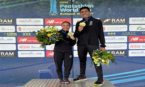 Mayan Oliver y Manuel Padilla cierran con oro en Copa del Mundo Budapest