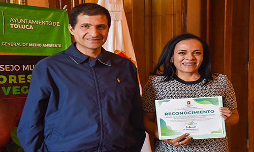 Recibe Codhem reconocimiento por acciones de forestación