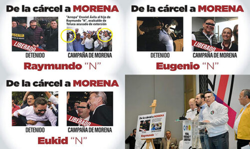 Morena “recoge basura política”; advierten PRI, PAN y PRD que se vive una “narcoelección”