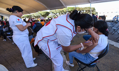 Exitosa jornada de vacunación Covid-19 de Cruz Roja Mexicana en Lerma