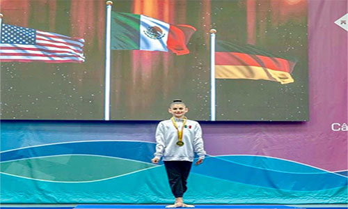 Ana Abraham logra tres medallas en Torneo de Gimnasia Rítmica en Portugal