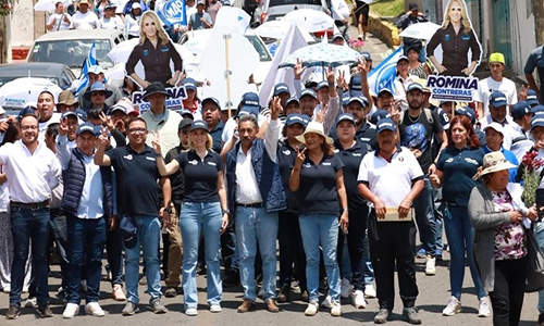 Se suman 150 priístas a la candidatura de Romina Contreras en Huixquilucan