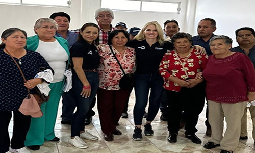 Romina Contreras promete la perforación de nuevos pozos de agua en Huixquilucan