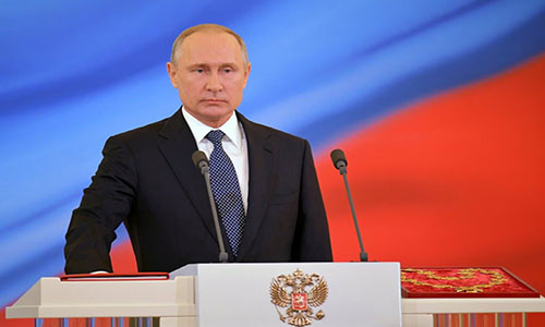 Vladímir Putin toma posesión como presidente de Rusia