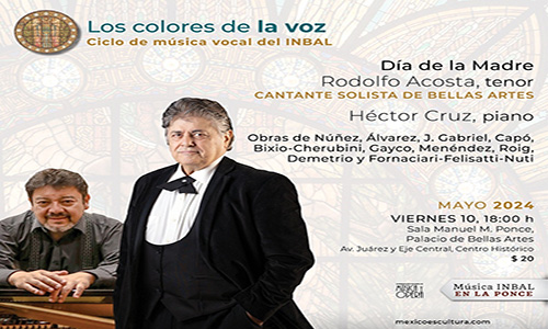 Rodolfo Acosta y Héctor Cruz celebrarán a las madres con una tarde de boleros