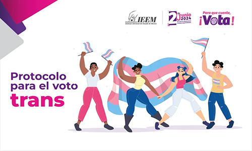 IEEM fomenta la inclusión en el ejercicio del voto con protocolo trans en la elección