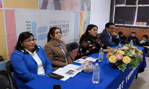 Presenta CODHEM DH Magazine sobre patrimonio cultural a estudiantes del CBT Temoaya