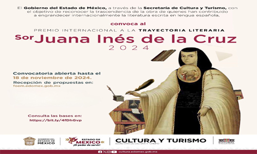 Reconocerá EdoMéx talento literario con Premio Internacional “Sor Juana Inés de la Cruz” 2024