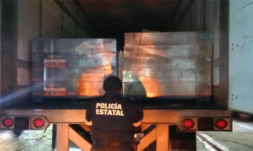 Aseguran contenedores con reporte de robo