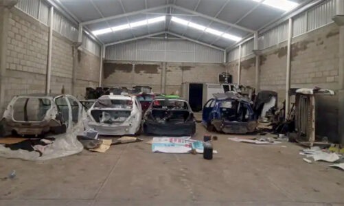 Fiscalía recupera carrocerías y autopartes de vehículos robados