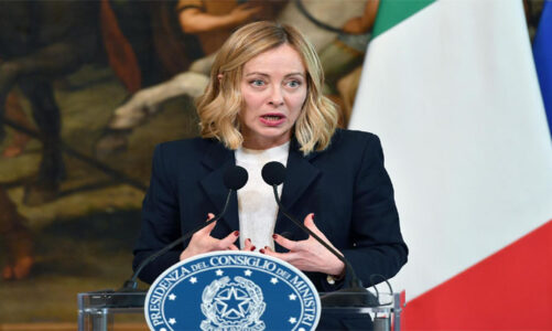 “No estamos en guerra y no queremos entrar”: Giorgia Meloni